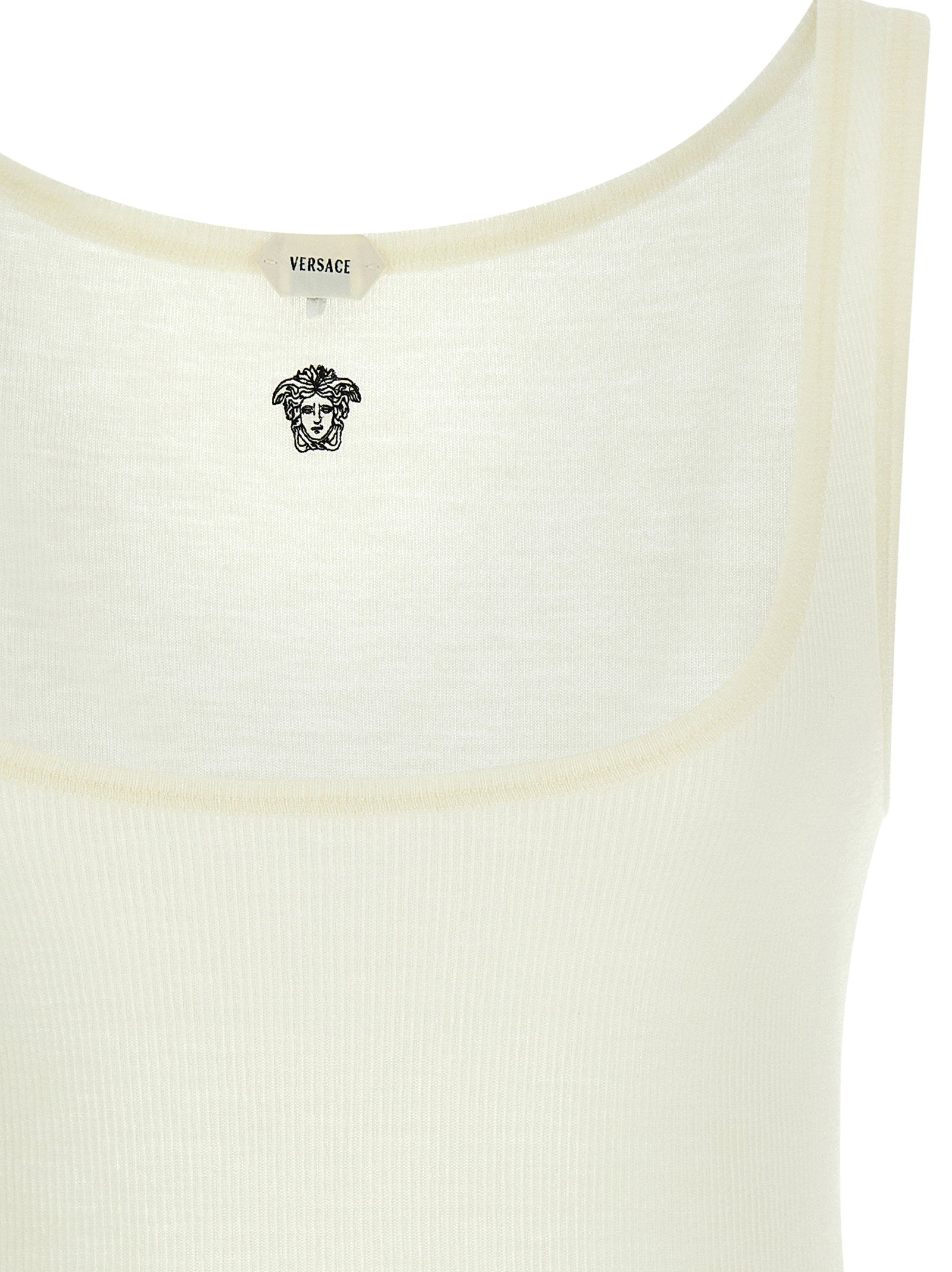 Versace La Medusa Embroidery Top