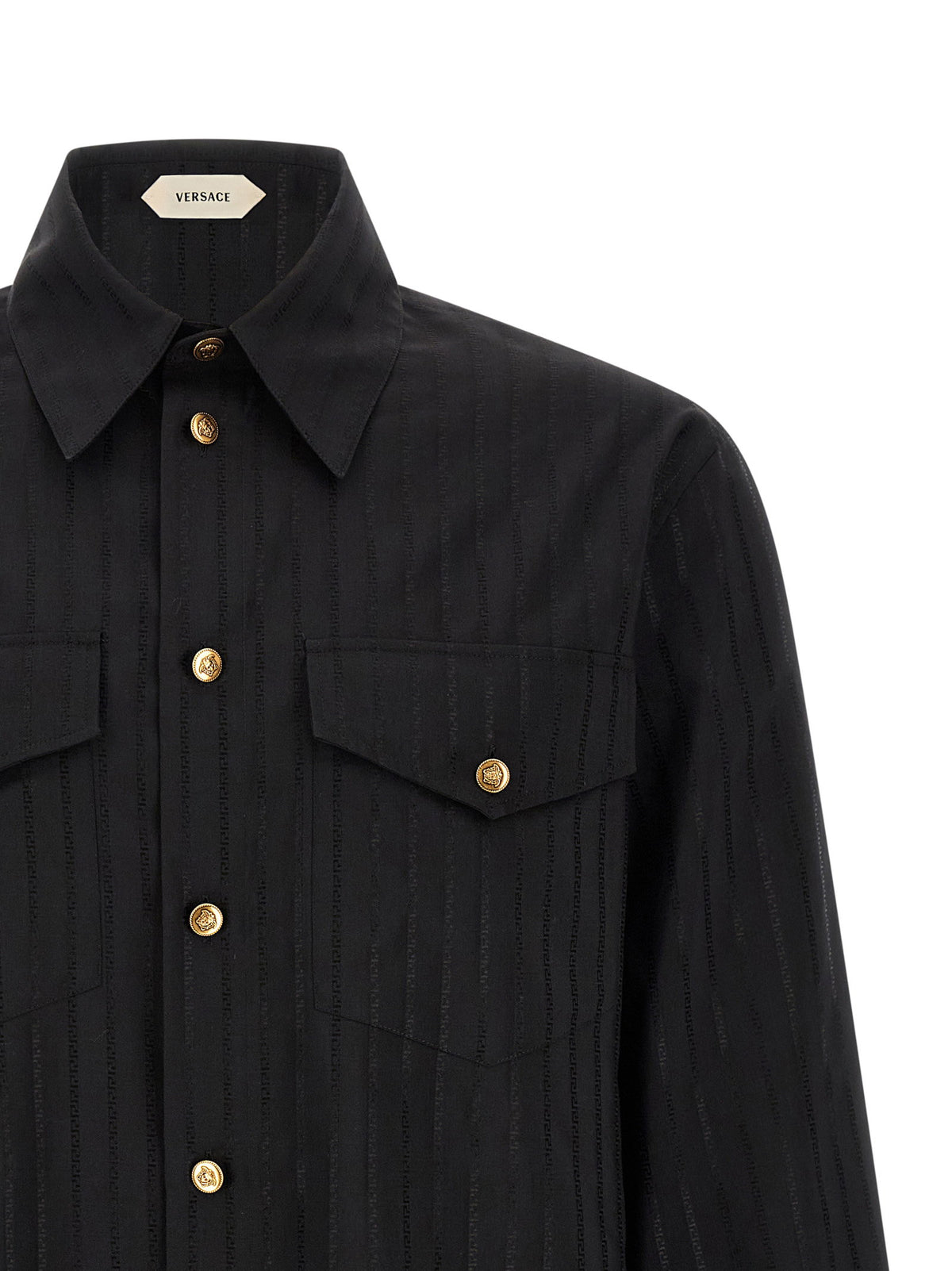Versace Jacquard Silk Shirt