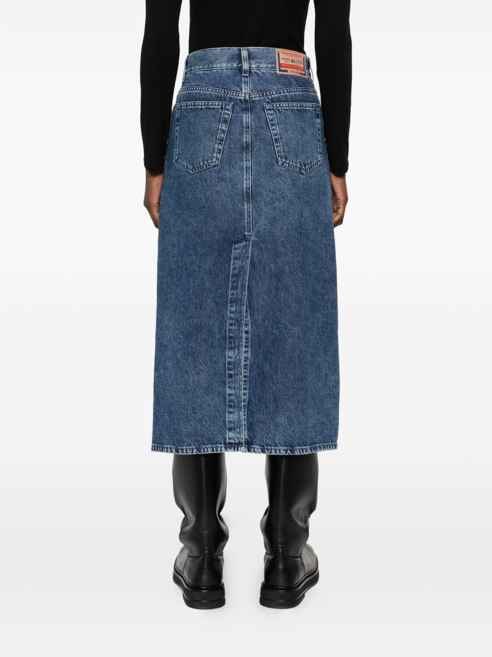 Diesel Denim midi skirt