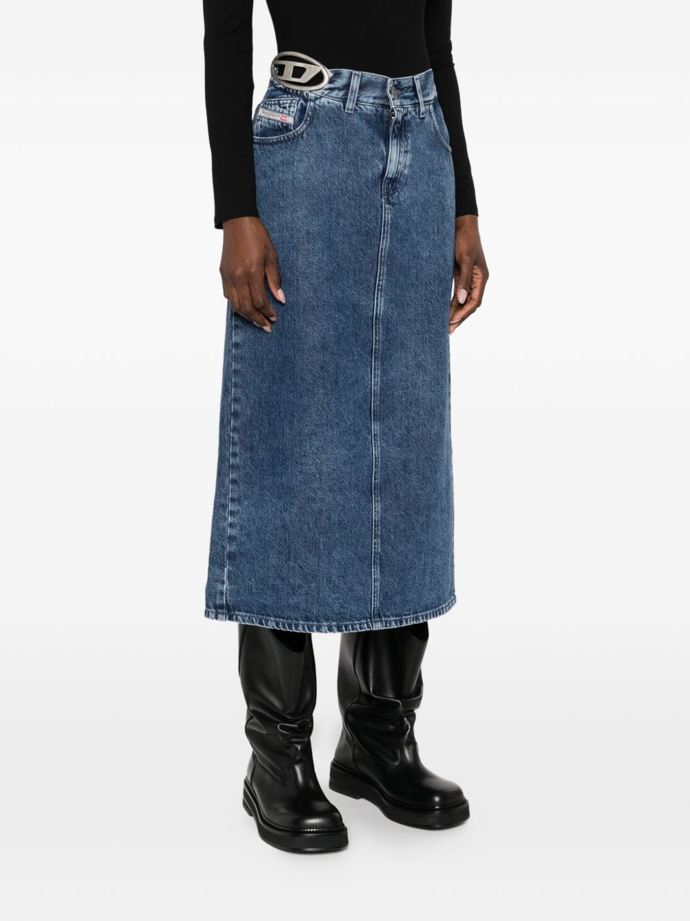 Diesel Denim midi skirt