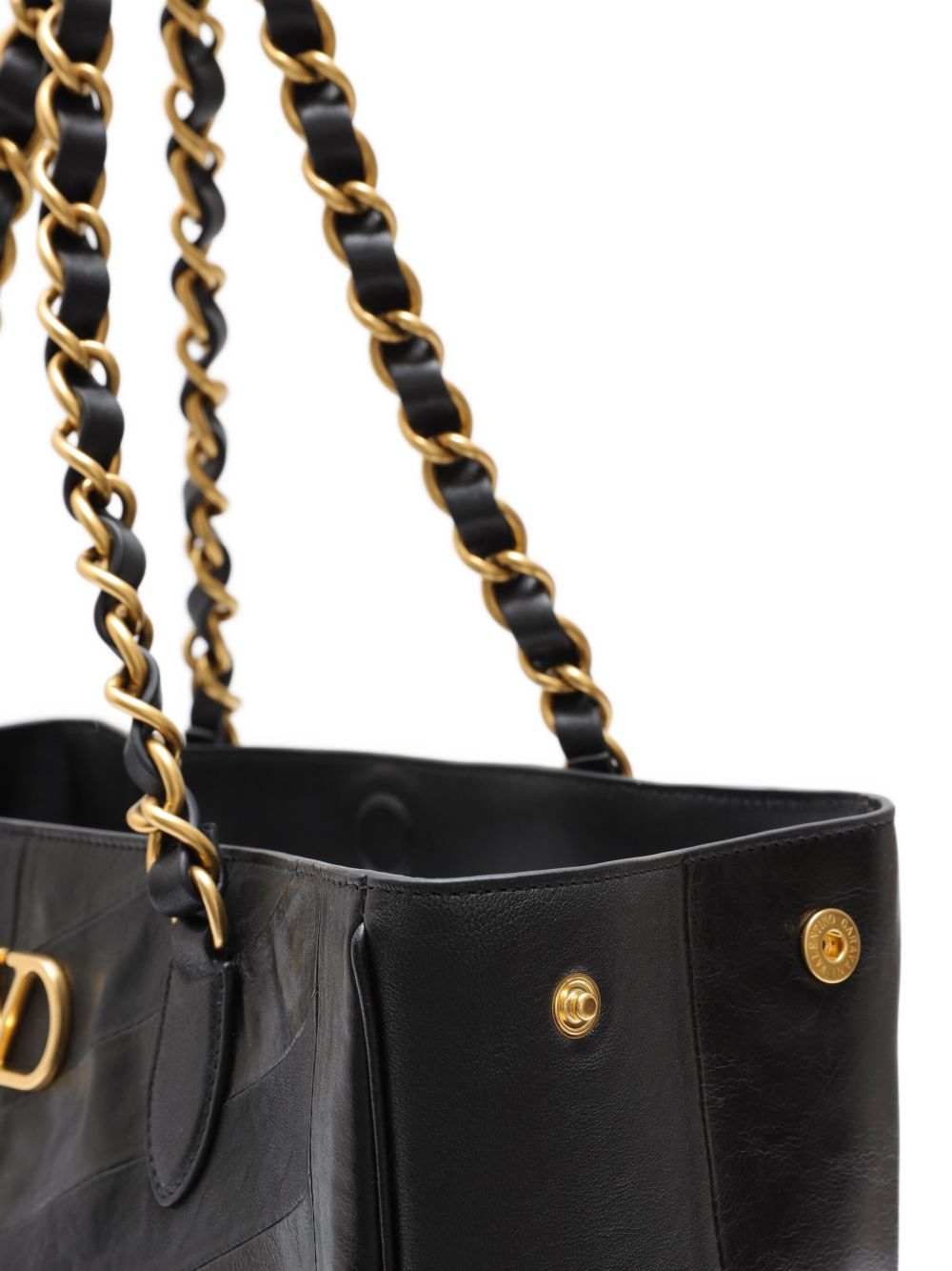 Valentino Garavani Laseine leather shoulder bag