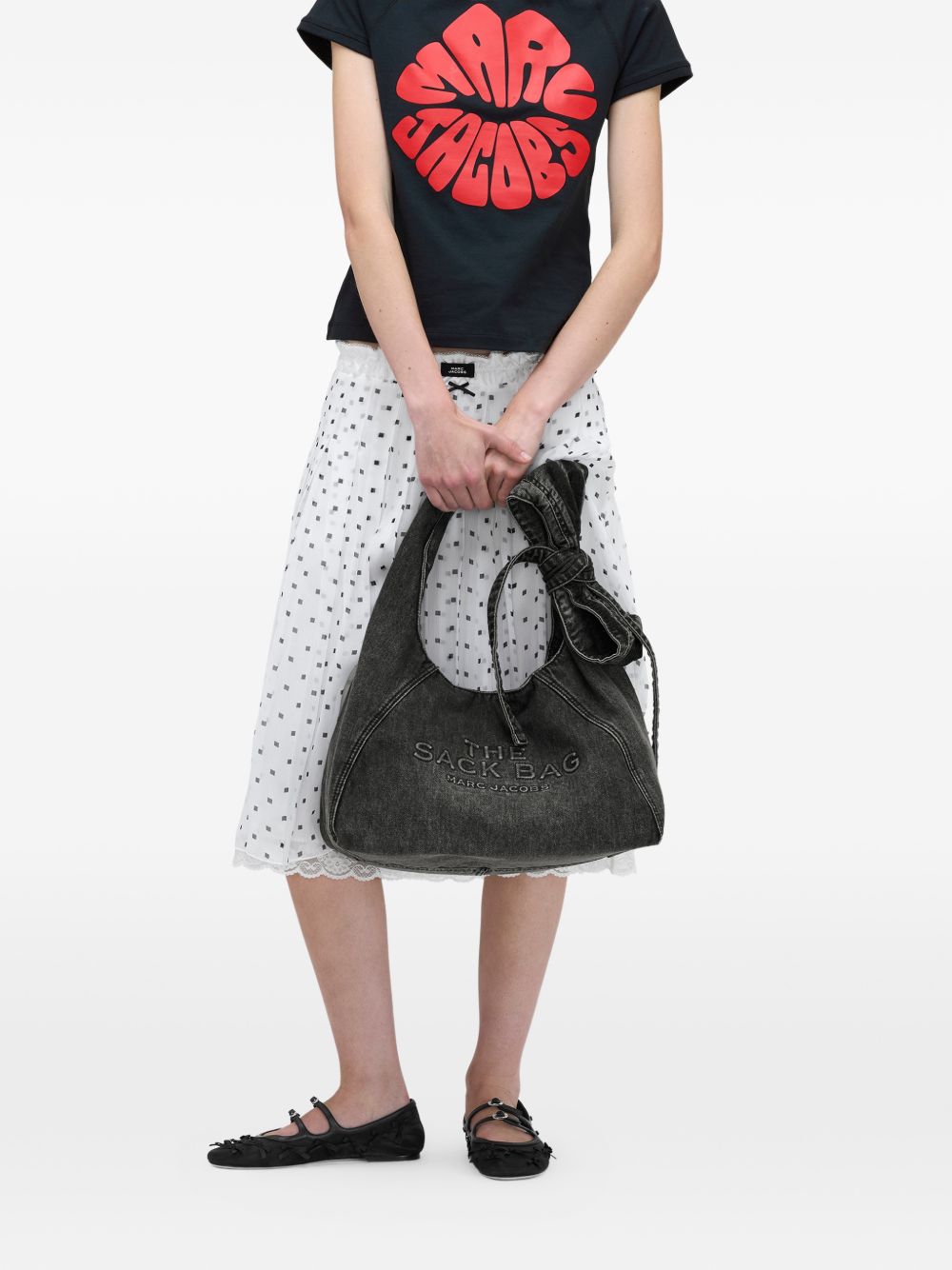 Marc Jacobs The Bow Denim Mini Sack Bag