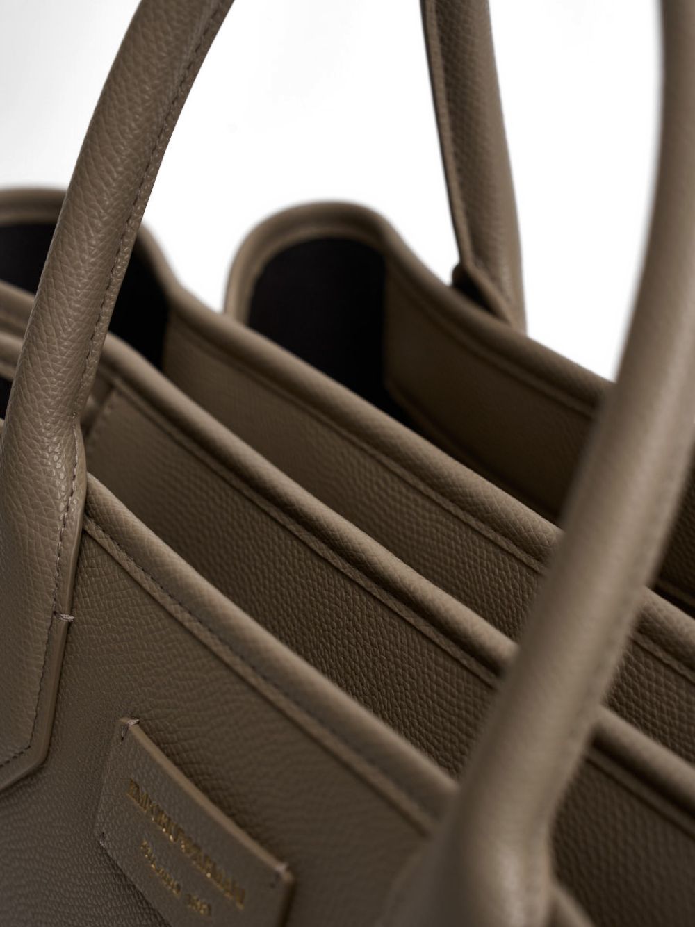 Emporio Armani Medium Finish Palmellato Shopper Bag