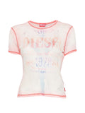 Diesel ribbed texture Cotton t-shirt