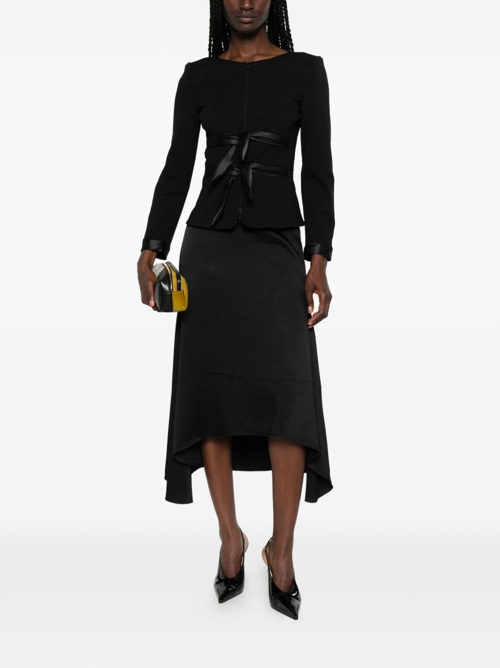 Emporio Armani Collarless Zip-Front Jacket