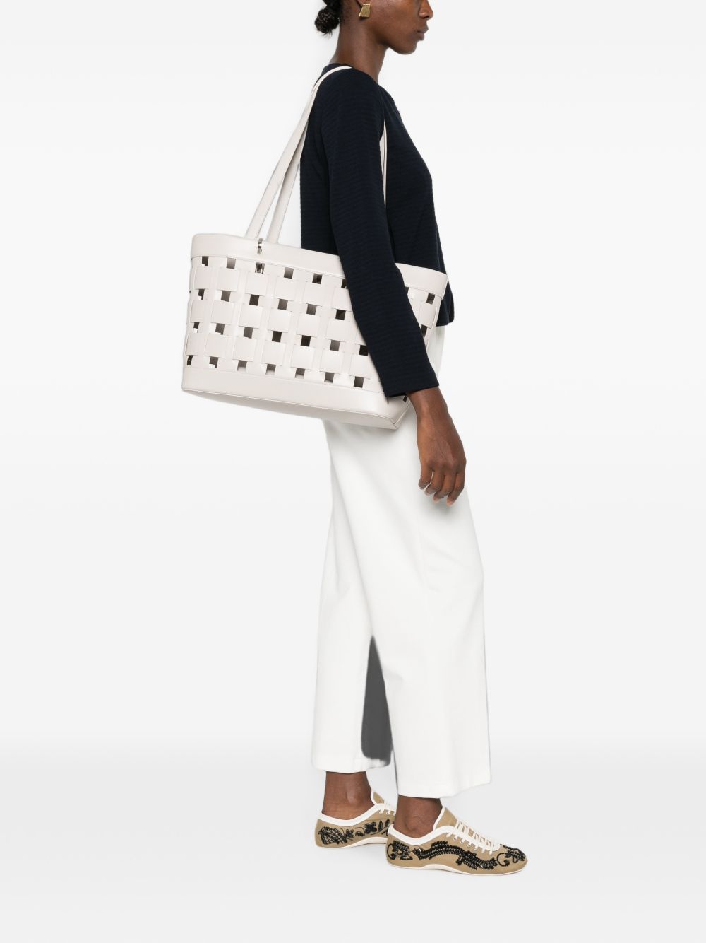 Emporio Armani Woven Tote Bag