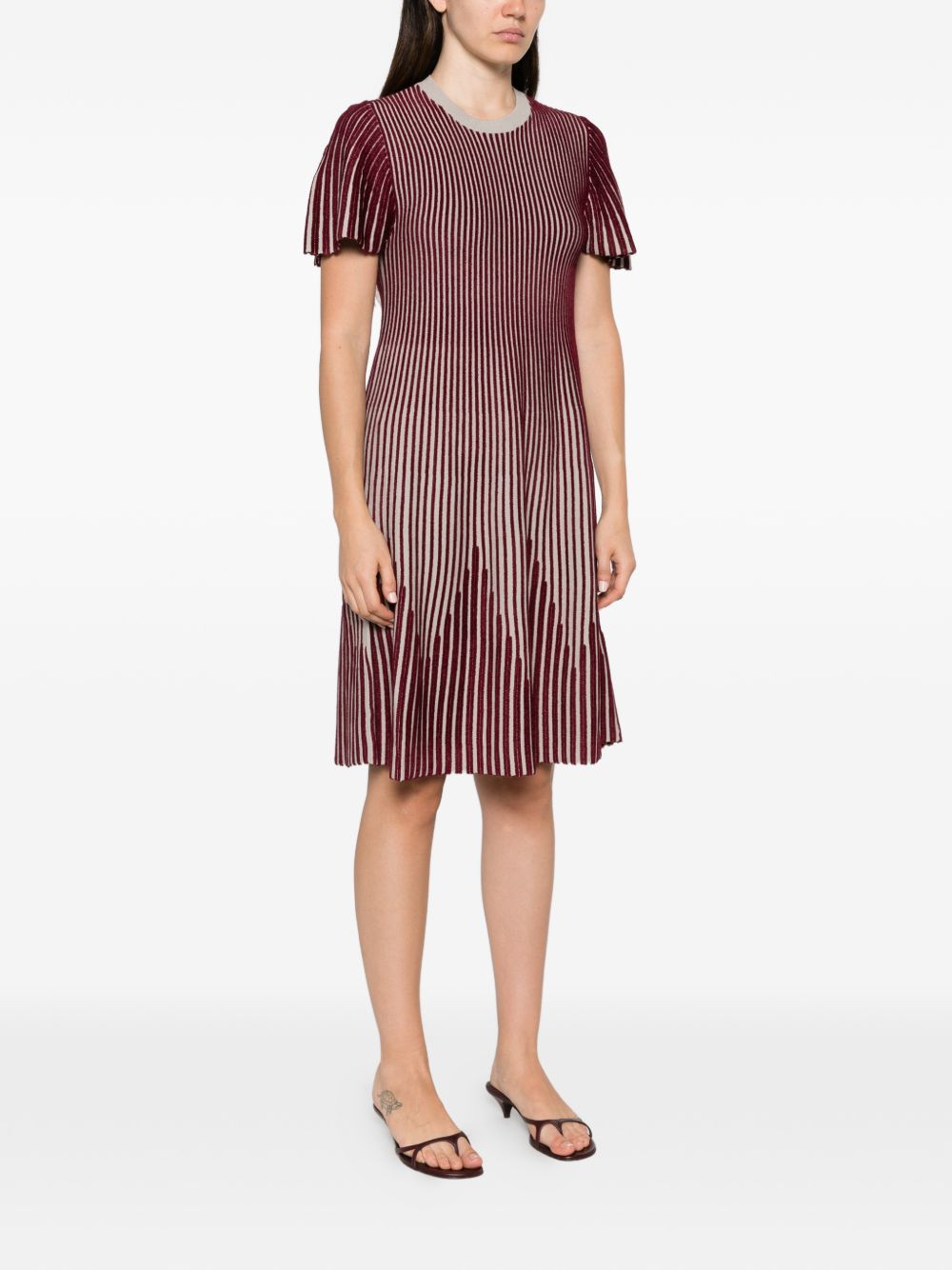 Emporio Armani Striped Midi Dress
