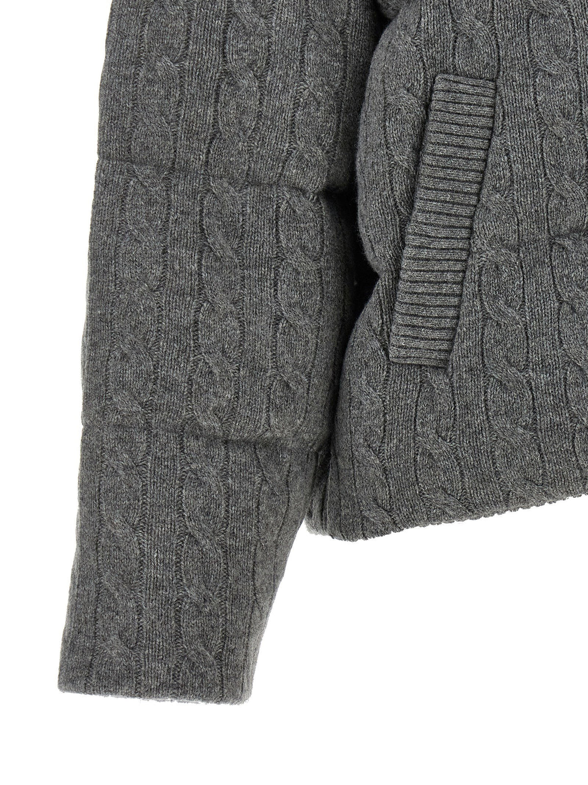 Polo Ralph Lauren Knitted Braided Down Jacket