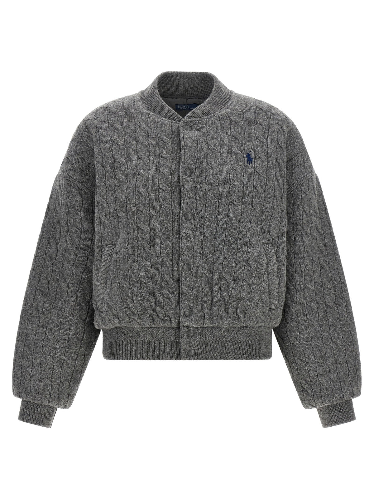 Polo Ralph Lauren Padded Knit Braided Bomber Jacket