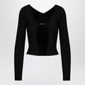 JACQUEMUS La Maille Pralu Longue black cardigan