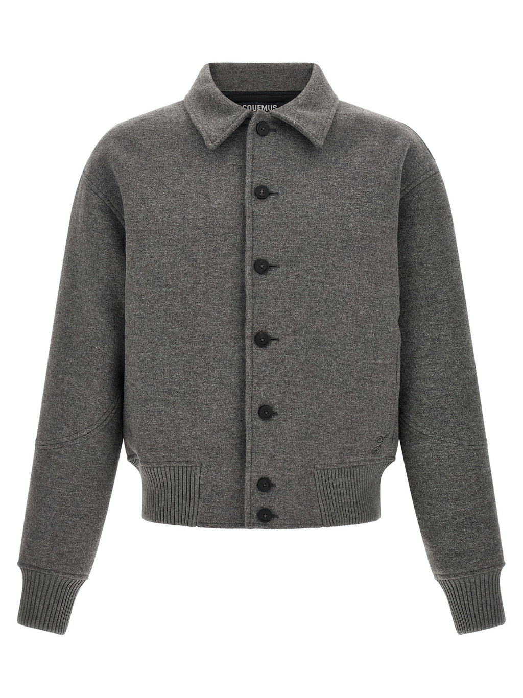Jacquemus Grey Le Bomber Feltro Bomber Jacket