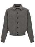 Jacquemus Grey Le Bomber Feltro Bomber Jacket