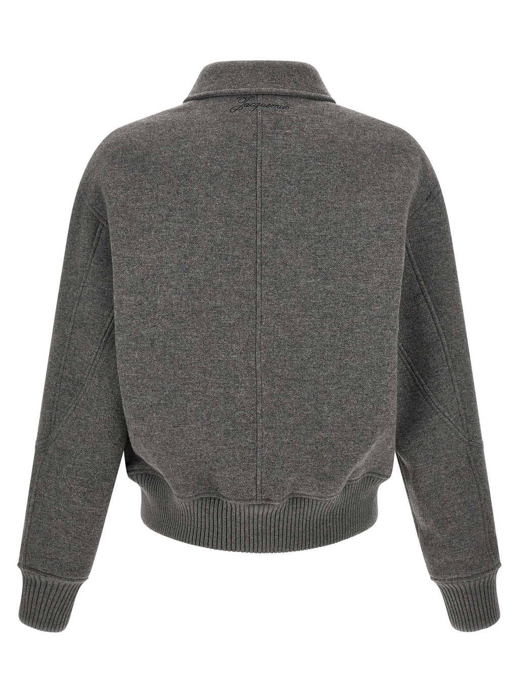 Jacquemus Grey Le Bomber Feltro Bomber Jacket
