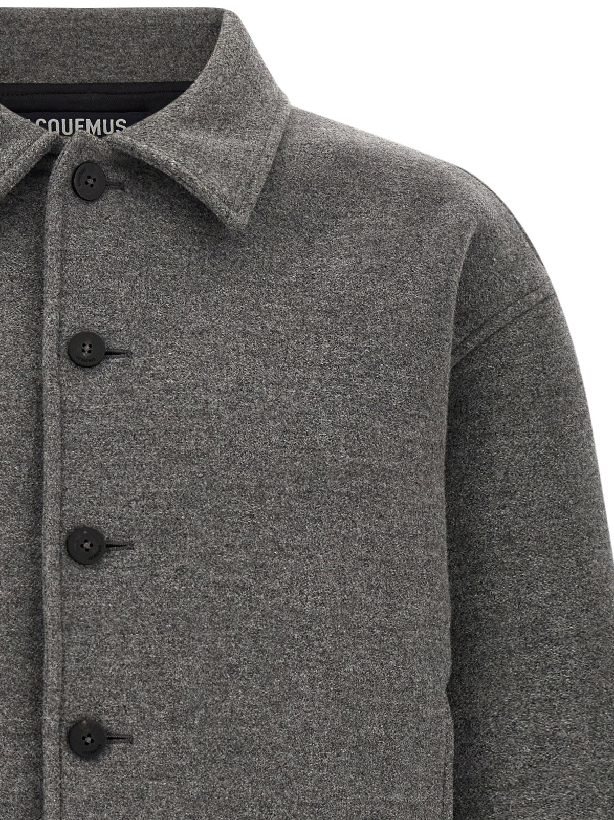 Jacquemus Grey Le Bomber Feltro Bomber Jacket