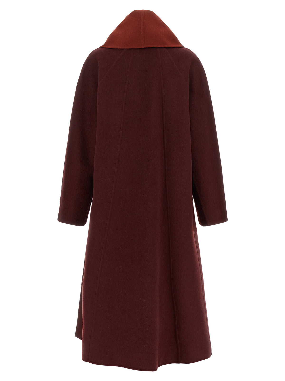Max Mara Atelier Burgundy Ululo Reversible Coat