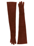 Max Mara Estremo Brown Long Gloves