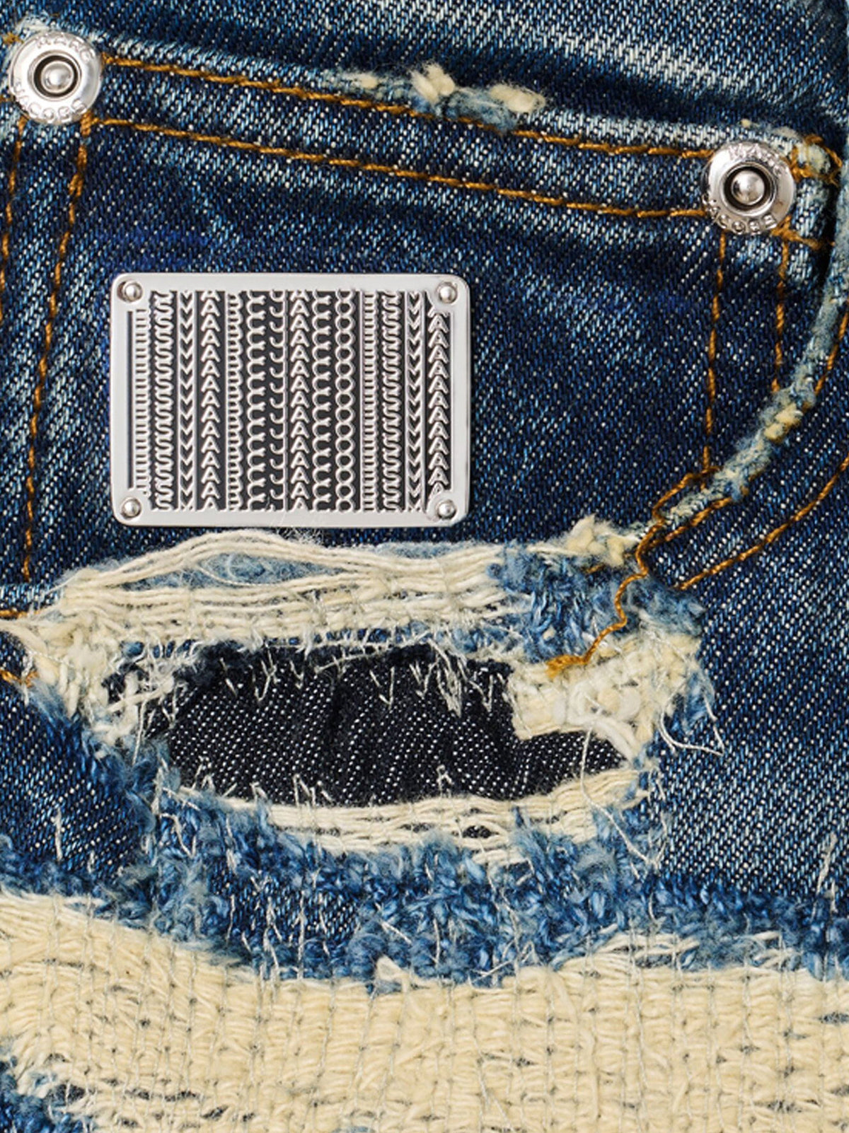 Marc Jacobs The Rip And Repair Straight Jean Jeans