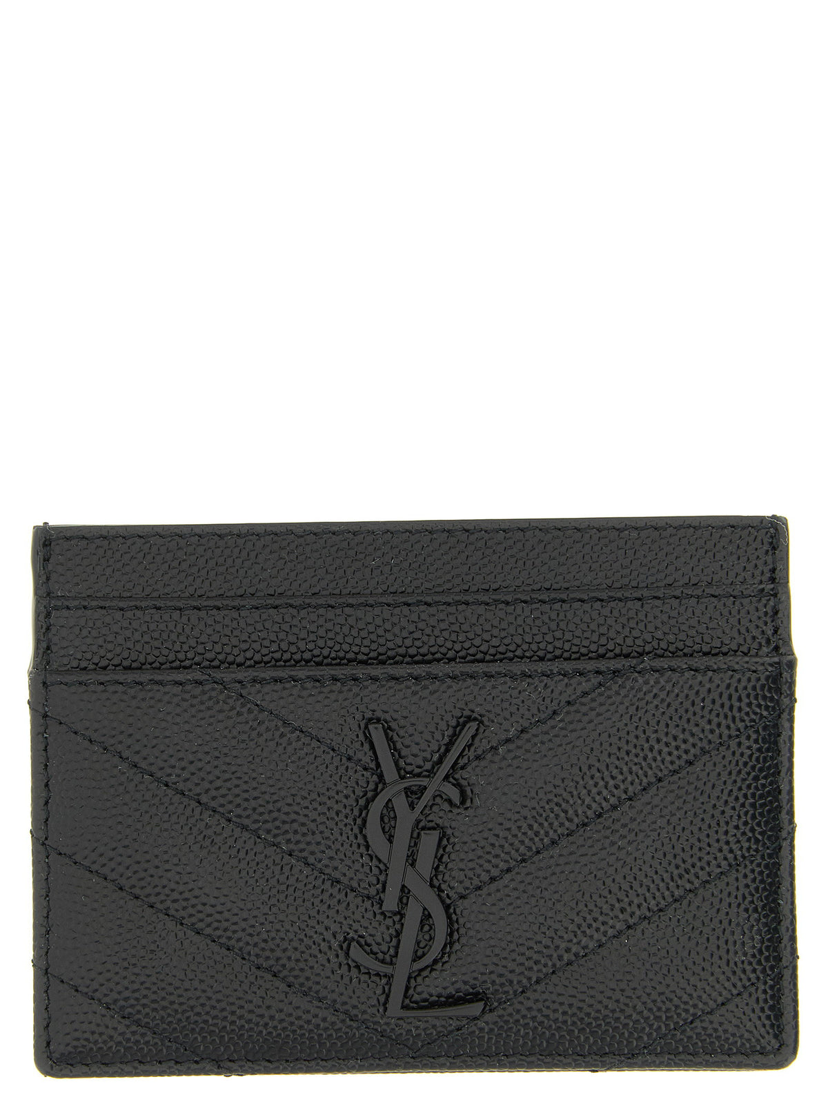 Saint Laurent Logo Matelassé Card Holder