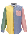 Polo Ralph Lauren Patchwork Shirt With Logo Embroidery