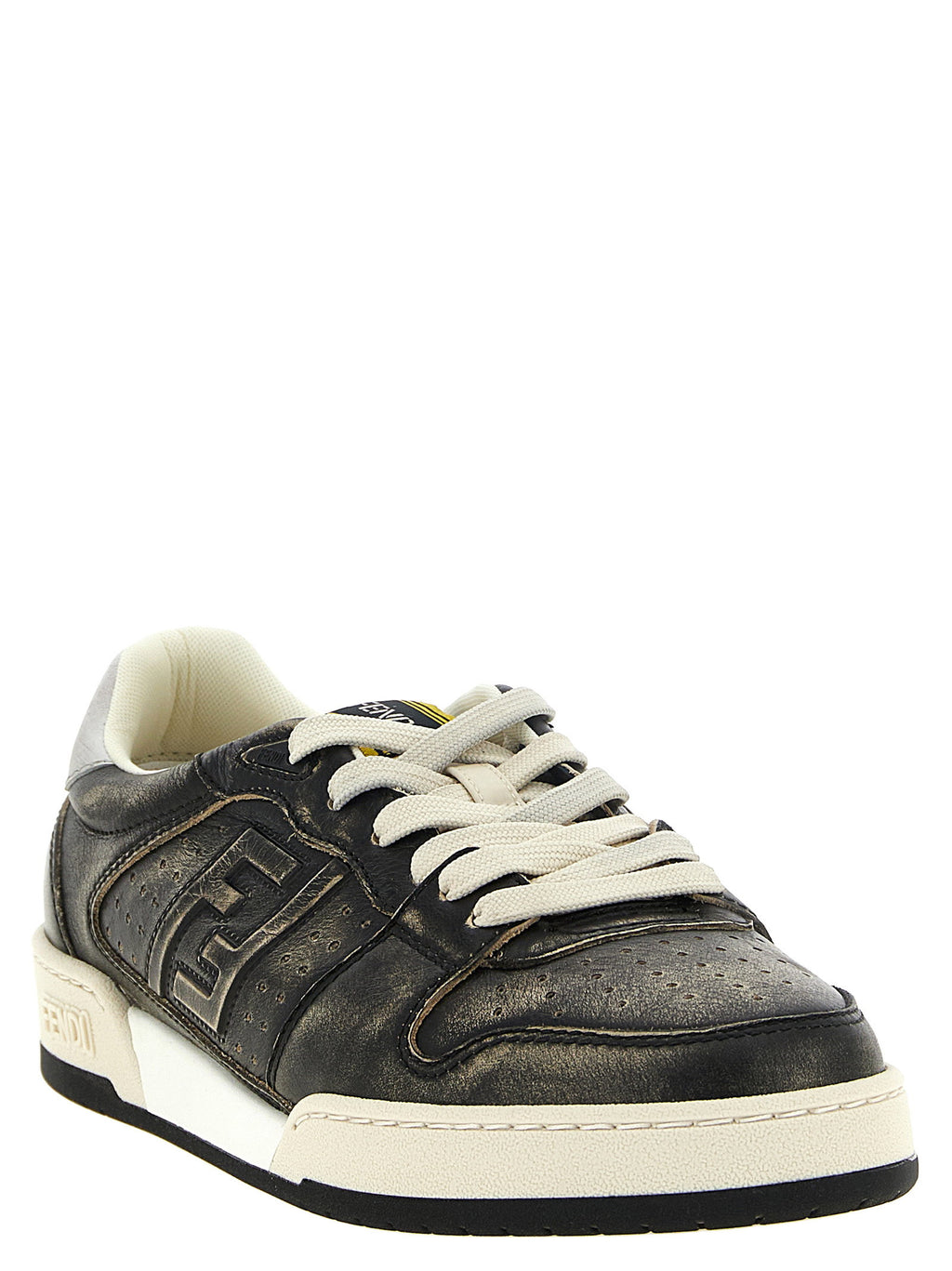 Fendi Match Leather Sneakers