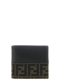 Fendi Two-color Ff Jacquard Wallet