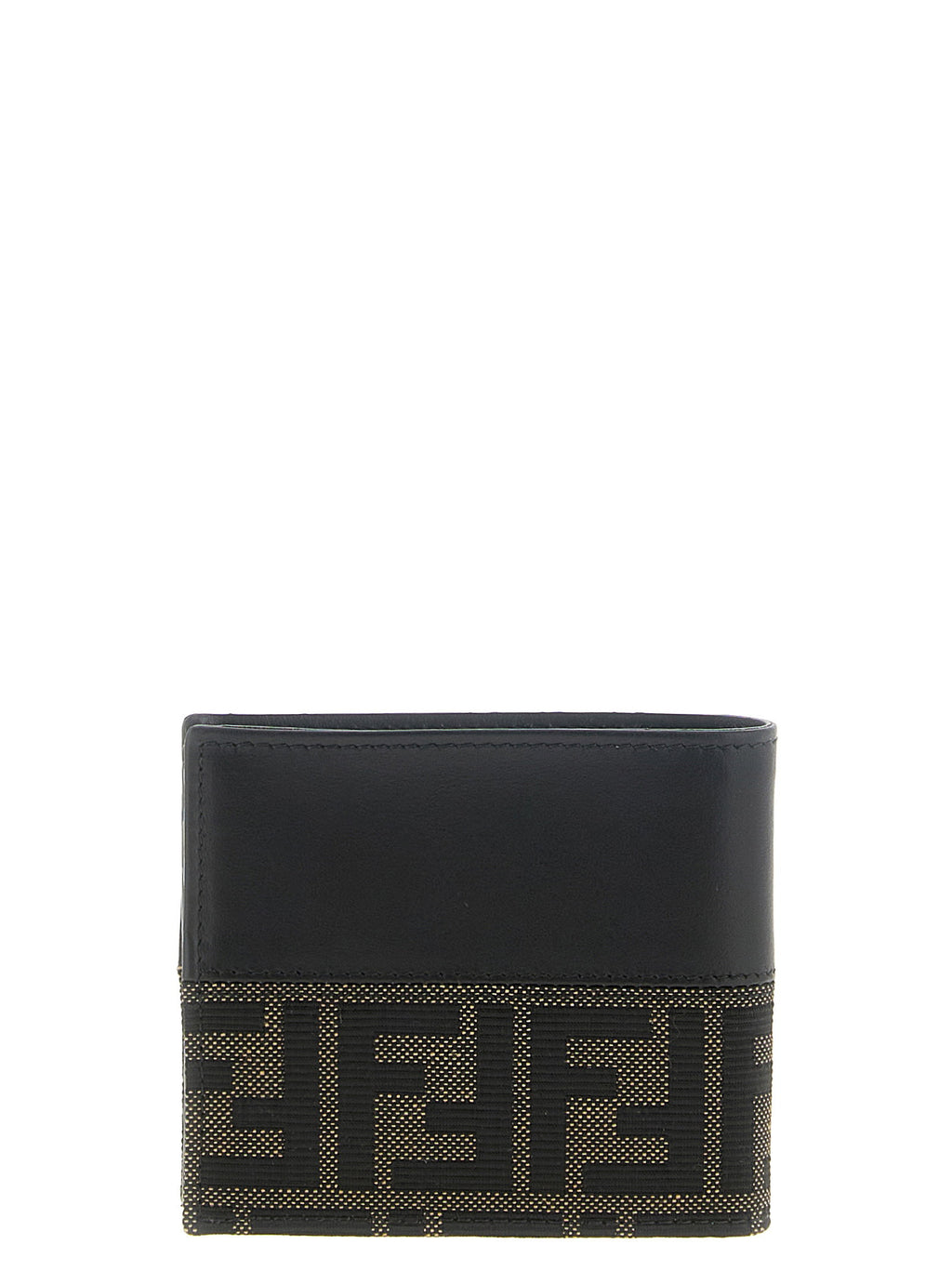 Fendi Two-color Ff Jacquard Wallet