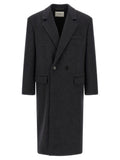 Saint Laurent Double-face Combed Wool Coat