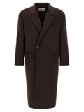 Saint Laurent Double-face Combed Wool Coat