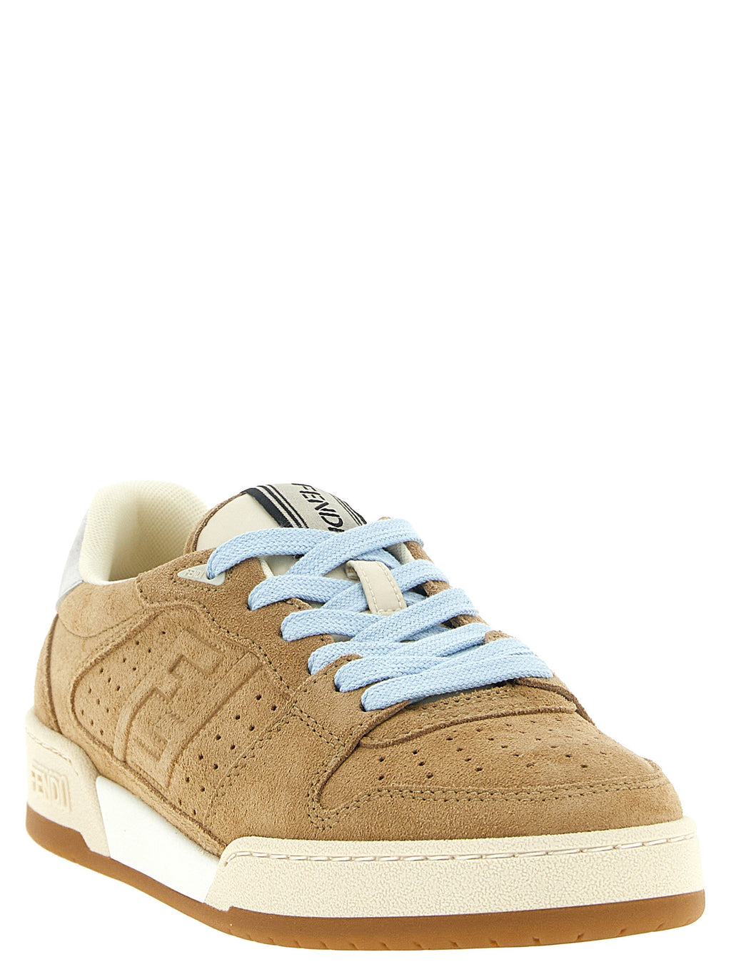 Beige Fendi Match Sneakers