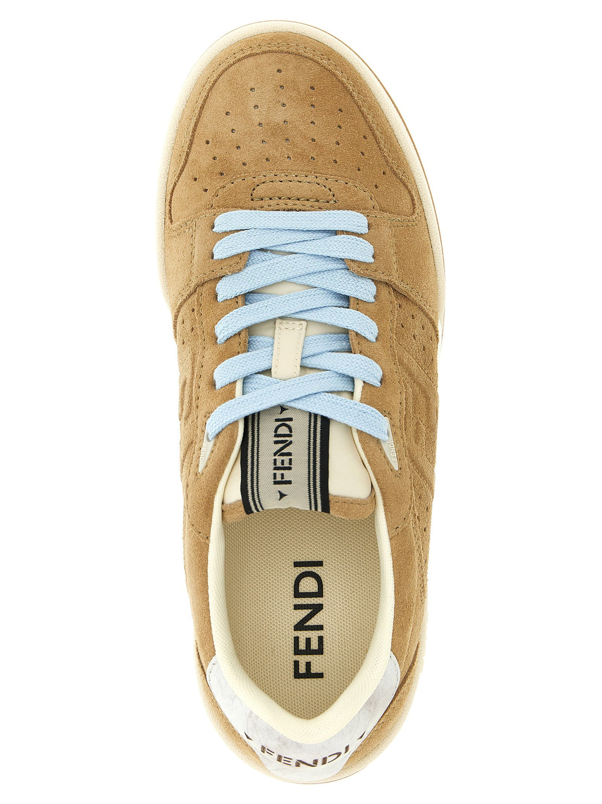 Beige Fendi Match Sneakers