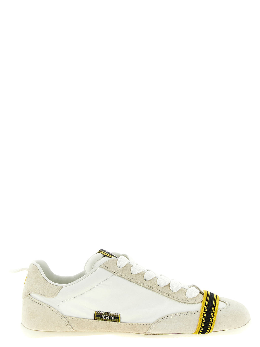 White Fendi Wrap Sneakers