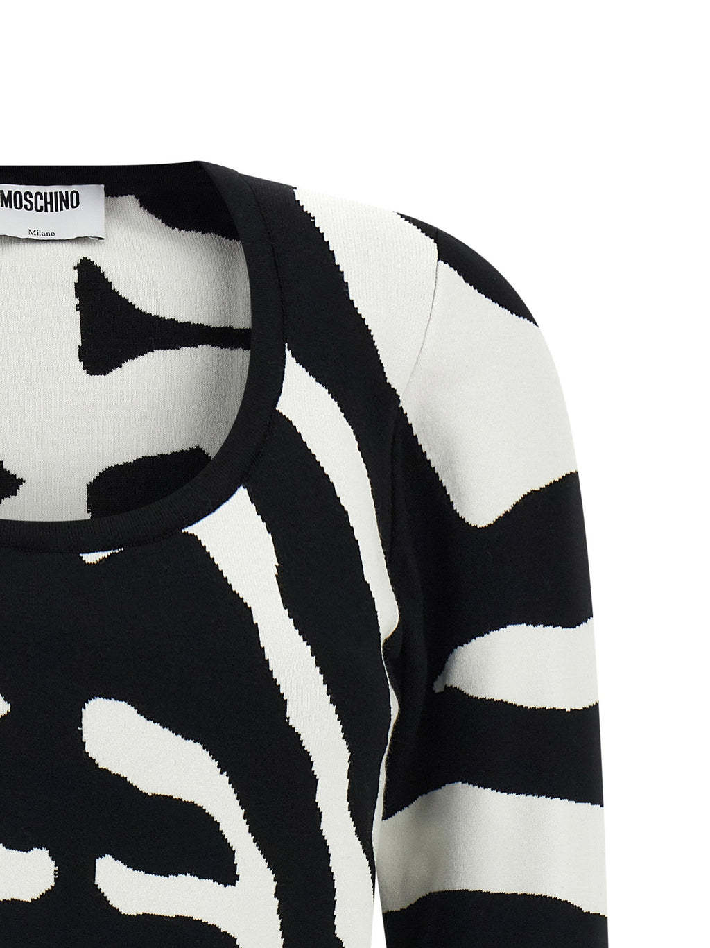 Moschino Zebra Intarsia Sweater