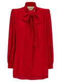 Valentino Garavani Silk Shirt With Bow