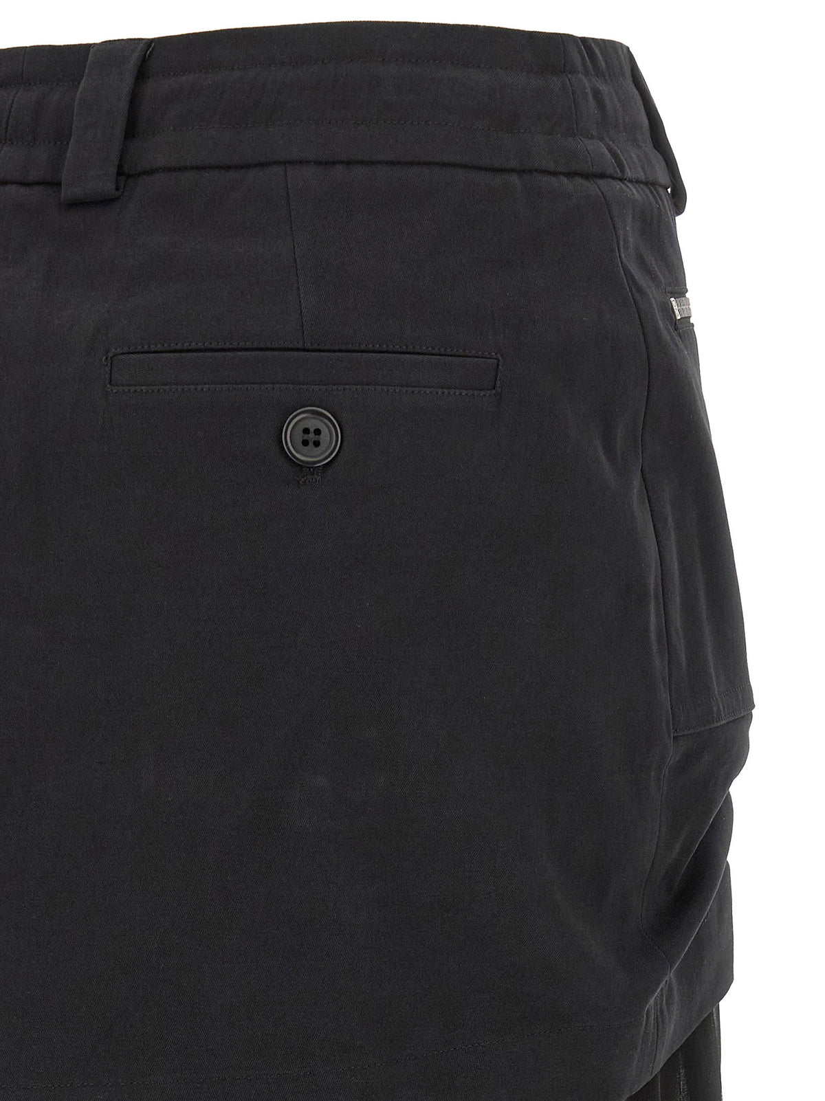 Dolce & Gabbana Twill And Chiffon Skirt