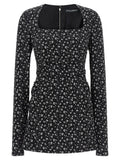 Dolce & Gabbana Black Flower Dress