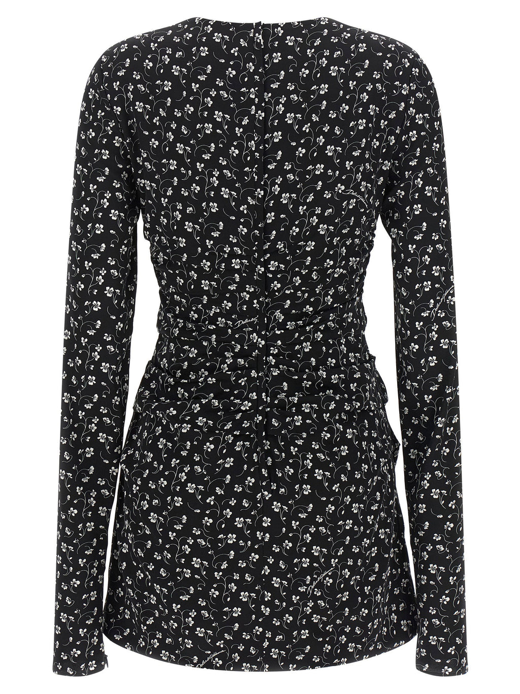 Dolce & Gabbana Black Flower Dress