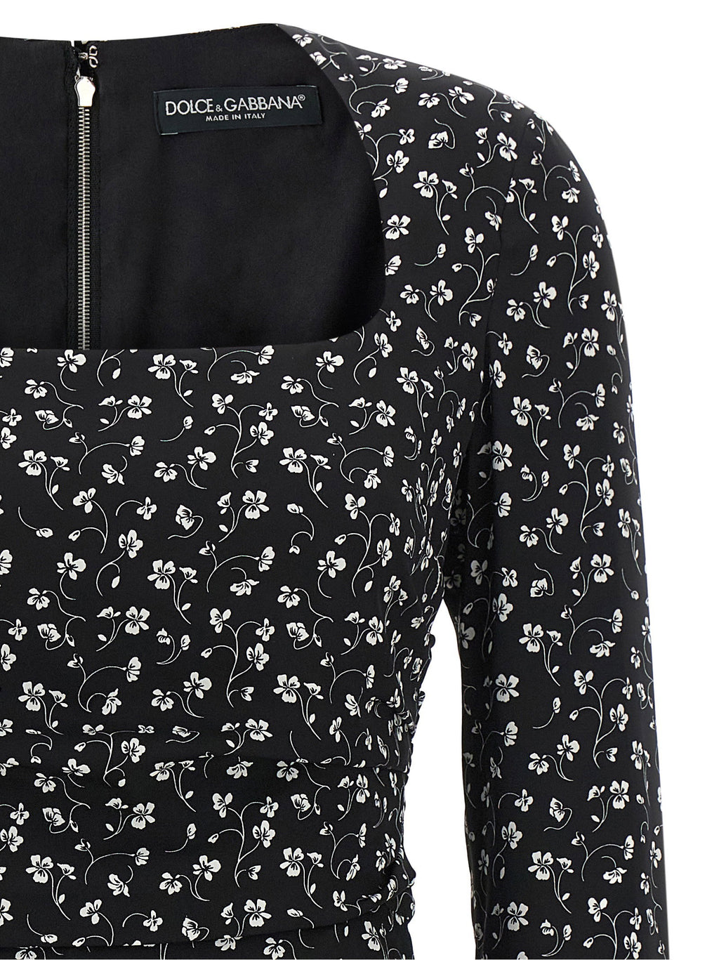 Dolce & Gabbana Black Flower Dress