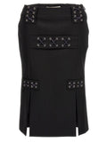 Alessandra Rich Lace-up Skirt