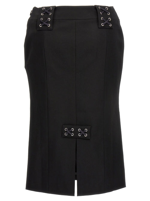 Alessandra Rich Lace-up Skirt