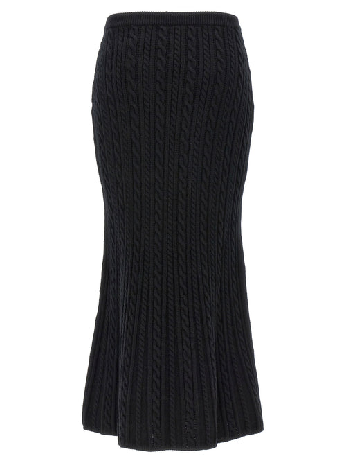 Alessandra Rich Maxi Wool Skirt