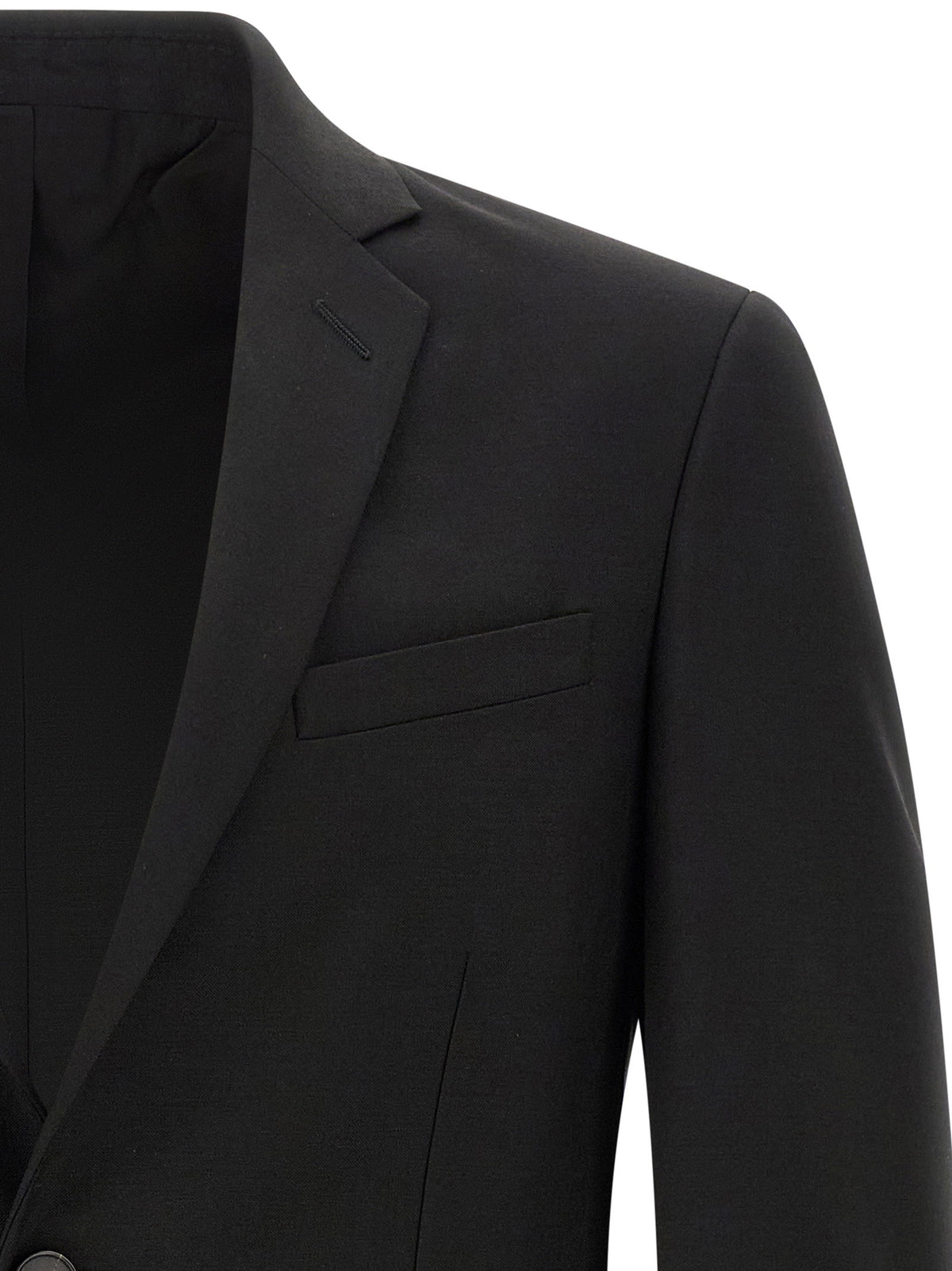 Fendi Black Mohair Kid Blazer