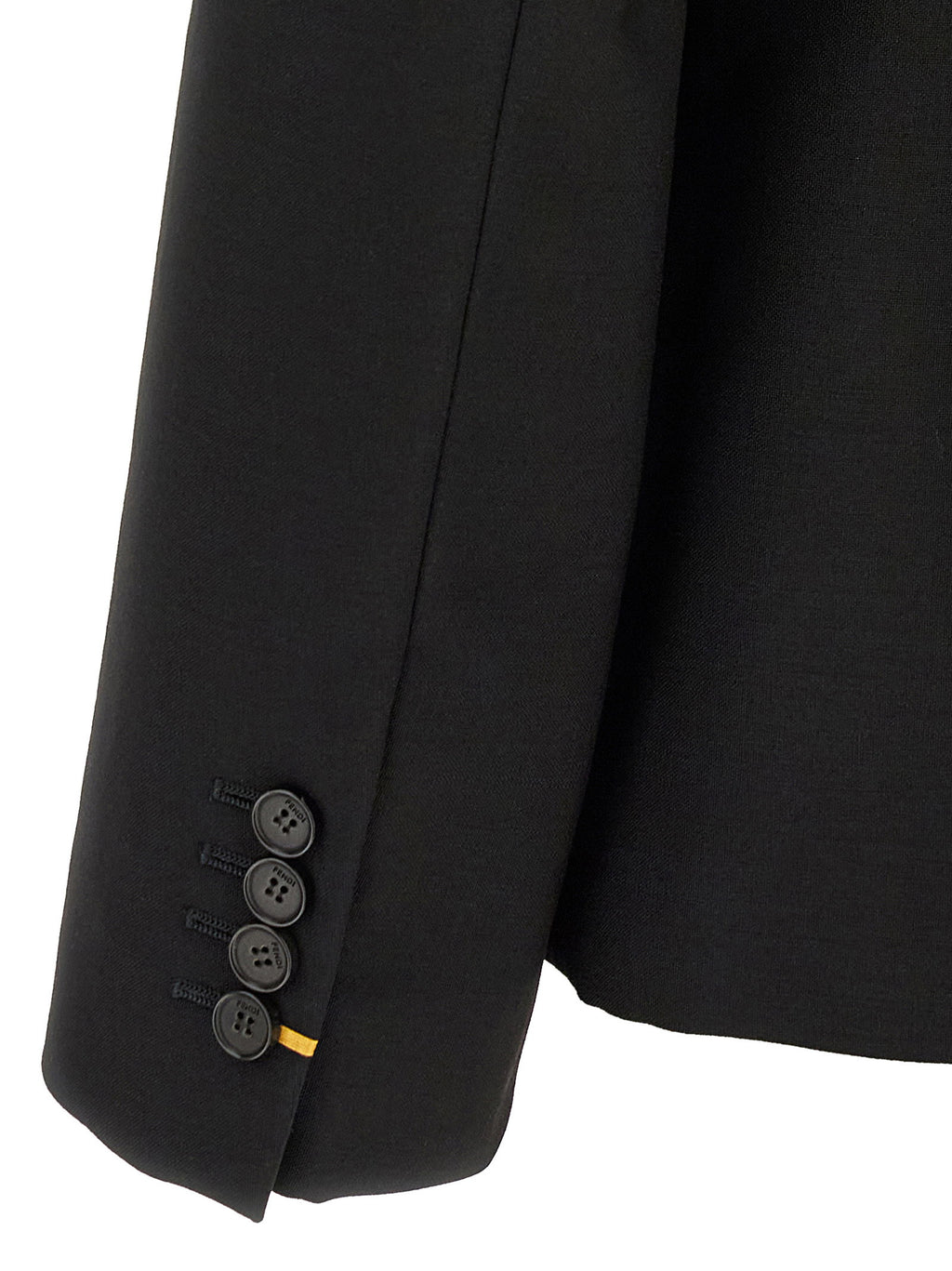 Fendi Black Mohair Kid Blazer
