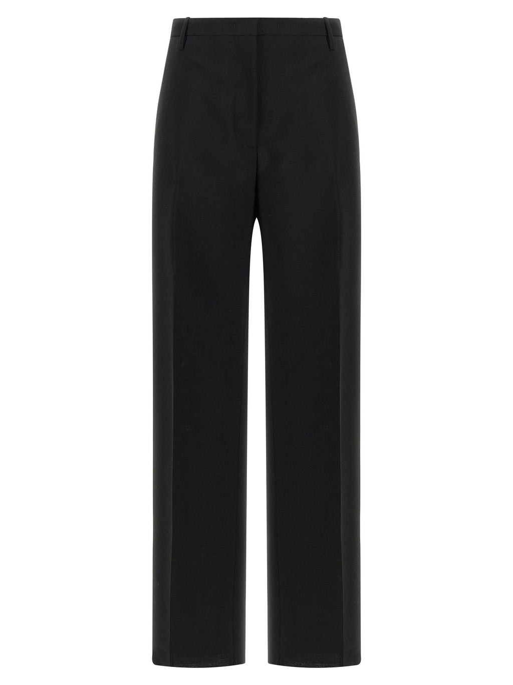 Fendi Black Wool And Mohair Pants