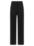 Fendi Black Wool And Mohair Pants