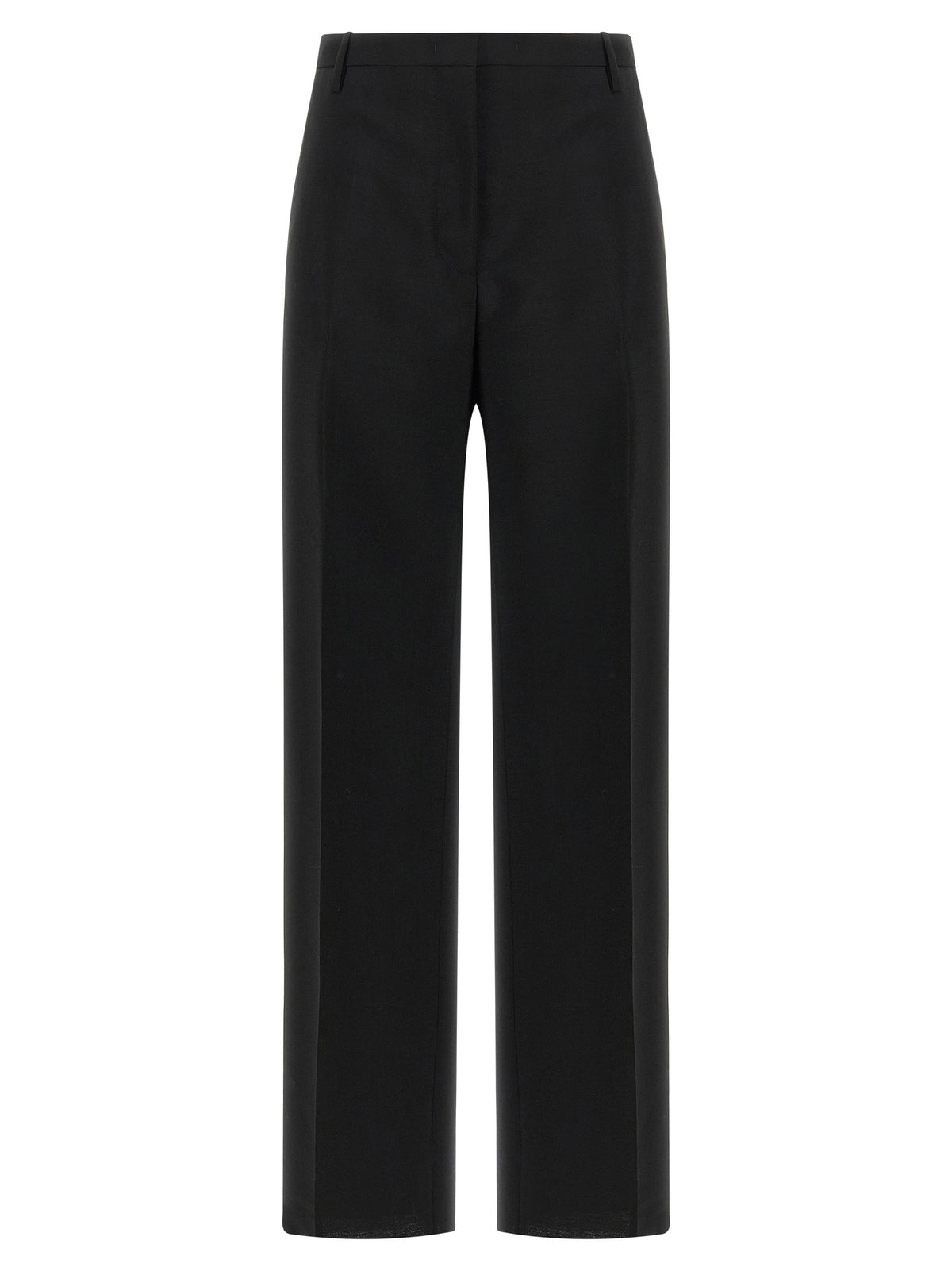 Fendi Black Wool And Mohair Pants