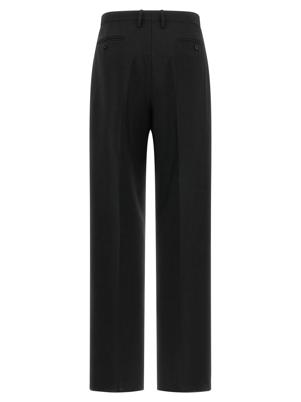 Fendi Black Wool And Mohair Pants