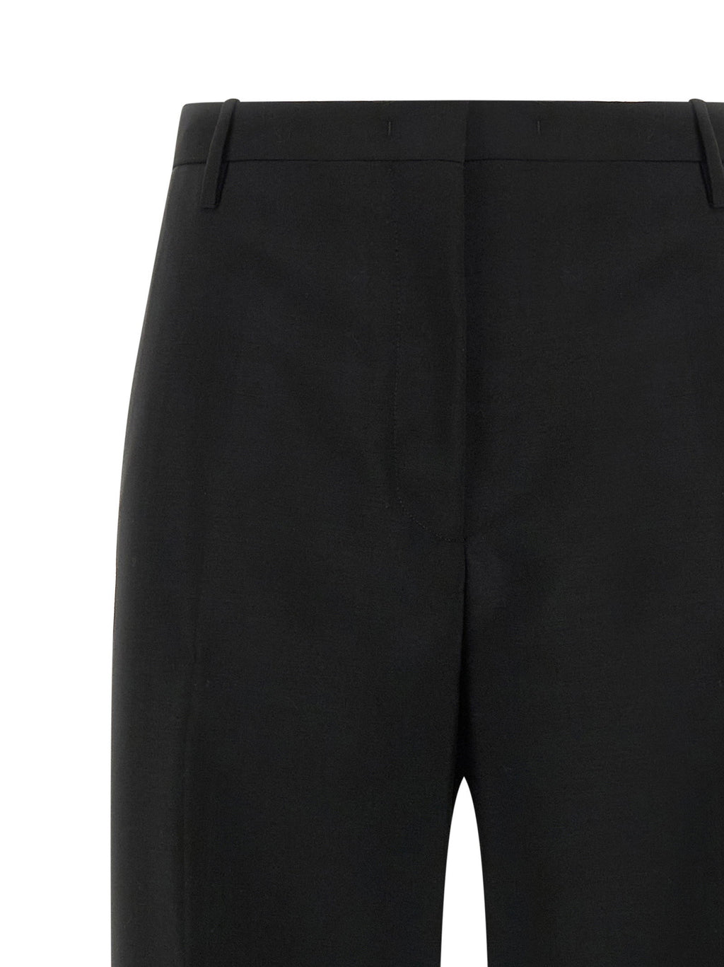 Fendi Black Wool And Mohair Pants