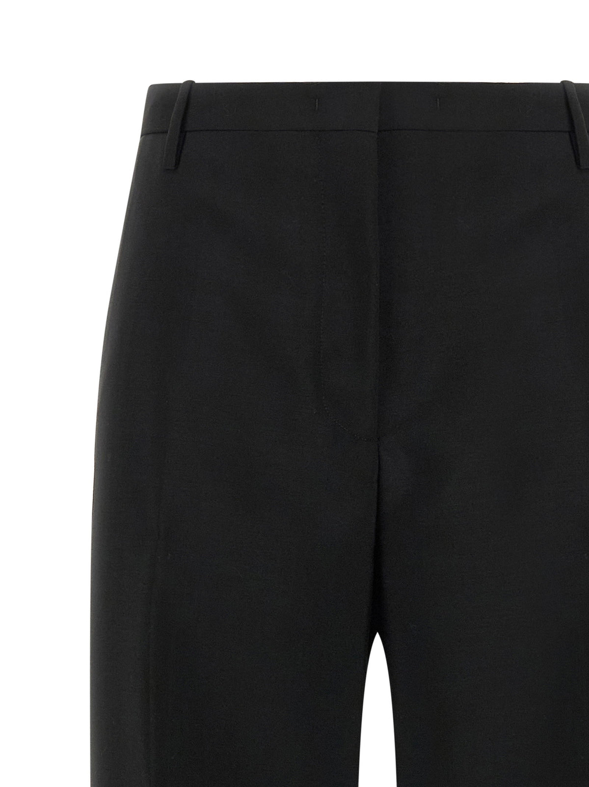 Fendi Black Wool And Mohair Pants