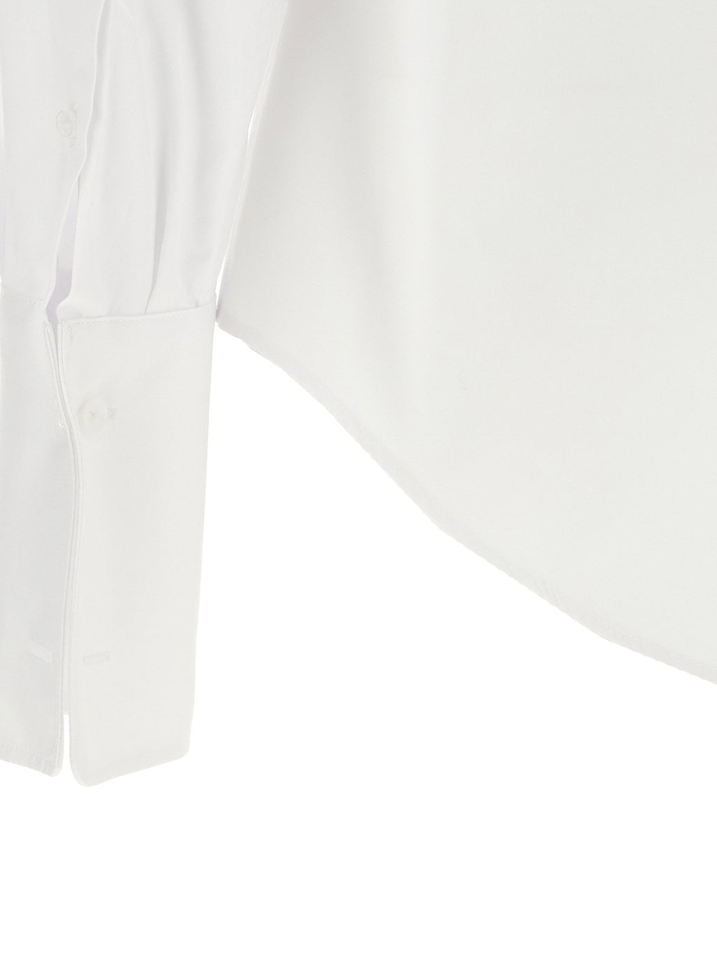 Fendi Poplin Shirt With Plastron Piqué