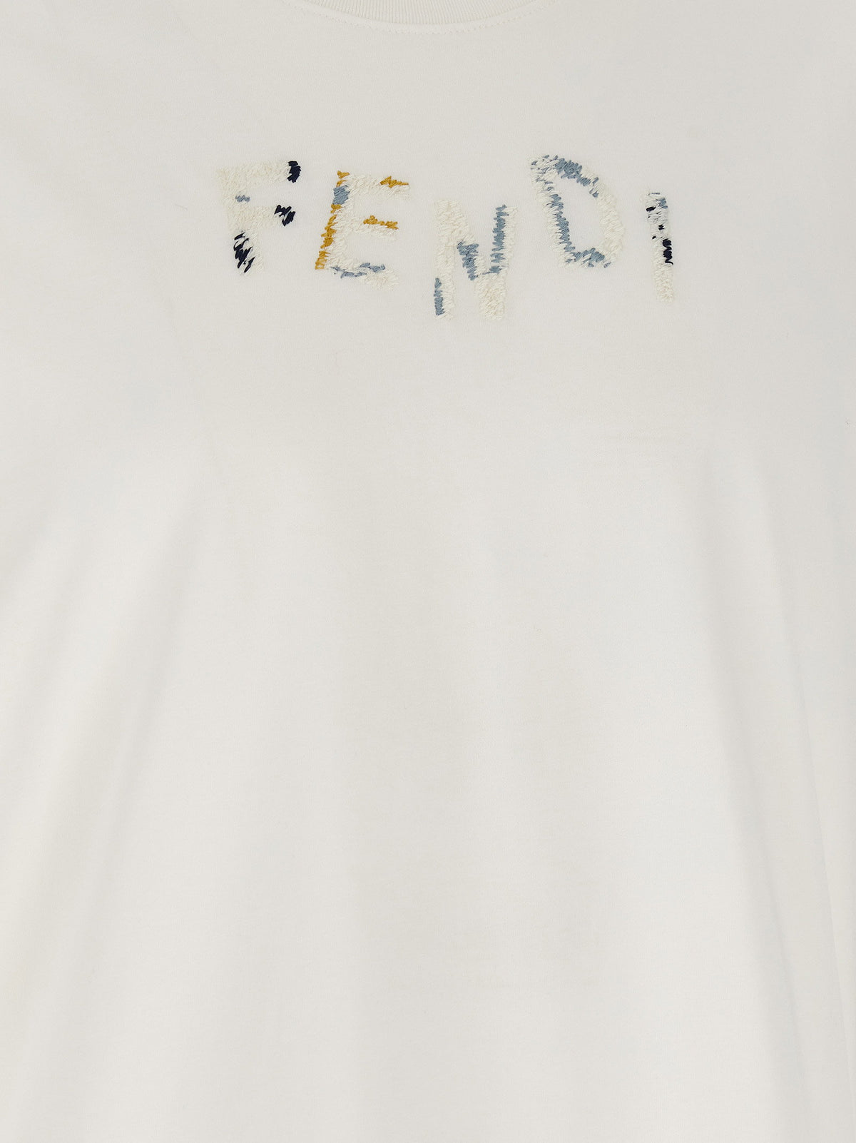 Fendi Logo Embroidery T-shirt